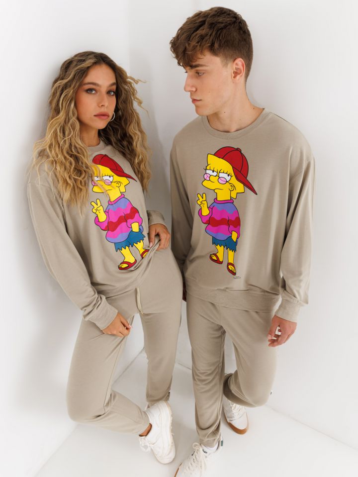 סט פיג’מה ארוכה יוניסקס סימפסונס