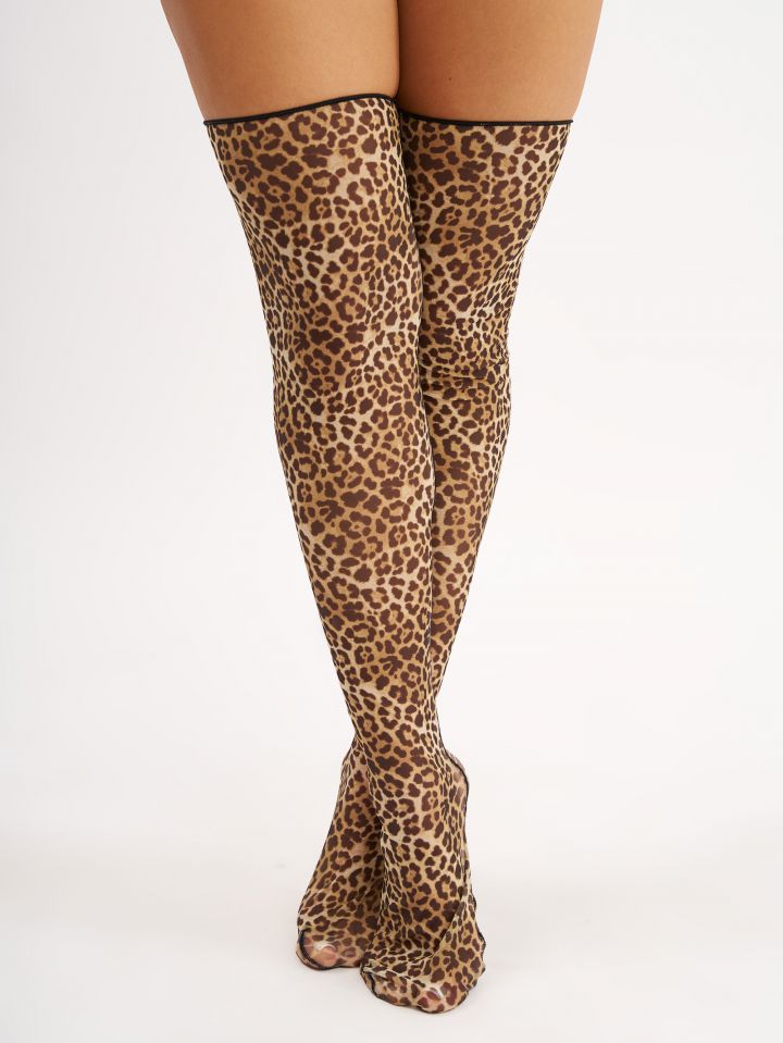 גרבי ברך מנומרות מש