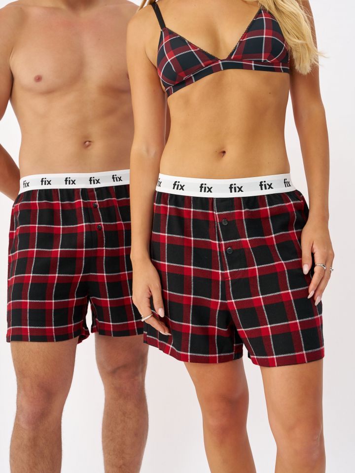 מכנסי בוקסר פלנל יוניסקס