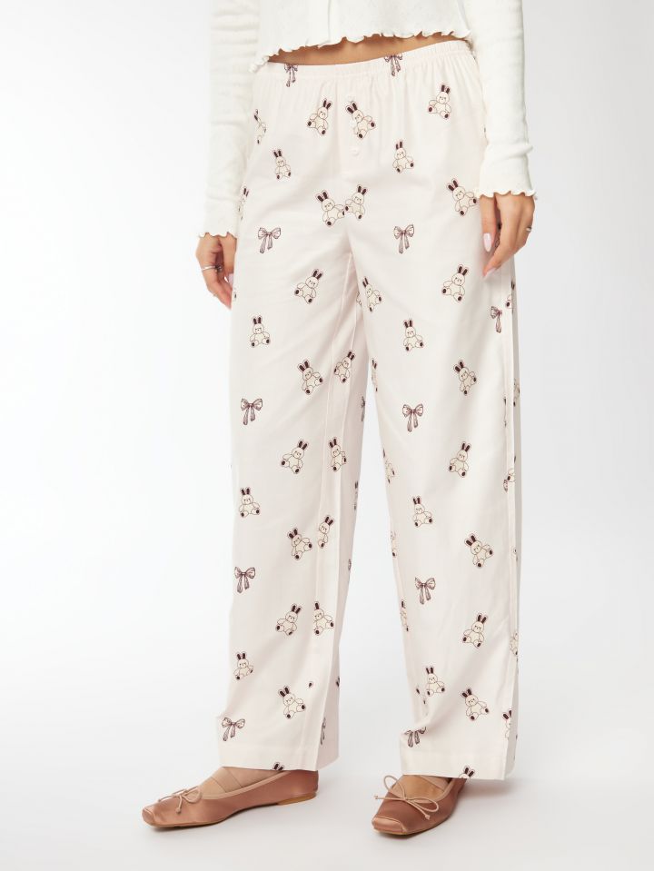 מכנסי כותנה ארוכים