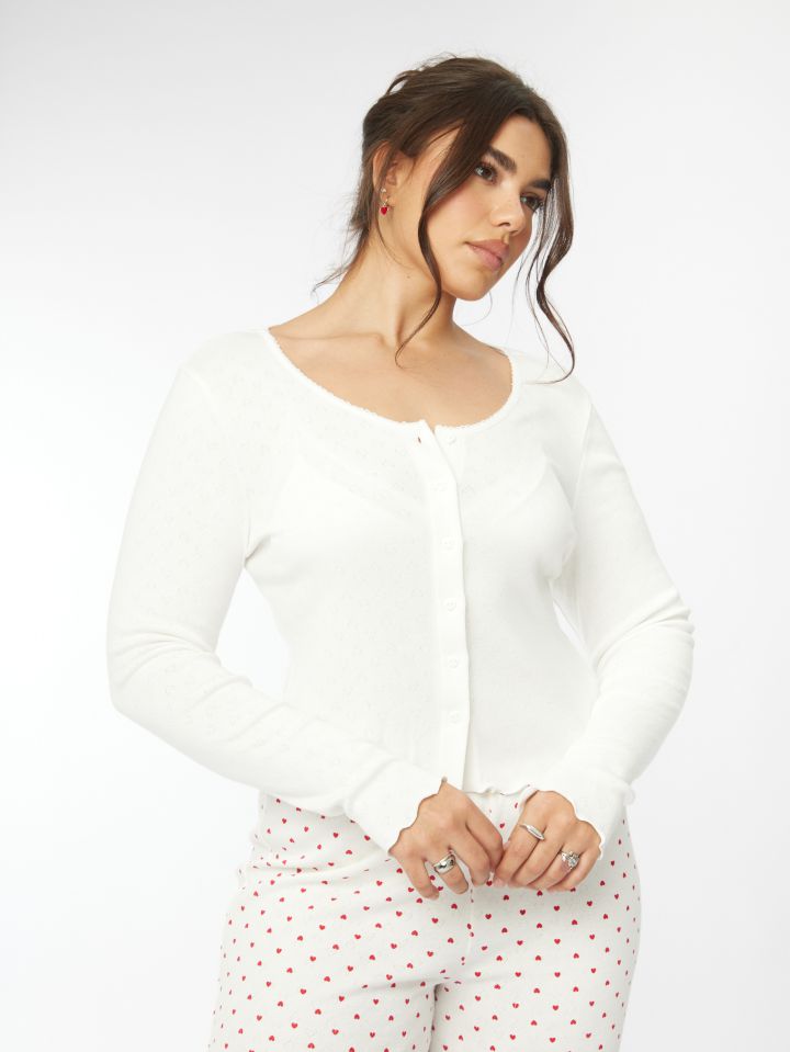 קרדיגן מכופתרת פוינטל