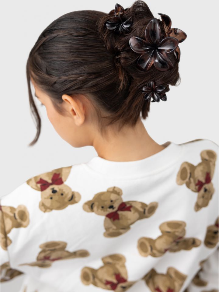 שלישיית קליפסים פרח