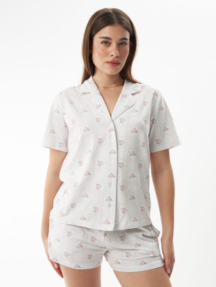 סט פיג׳מה מכופתרת דמבו