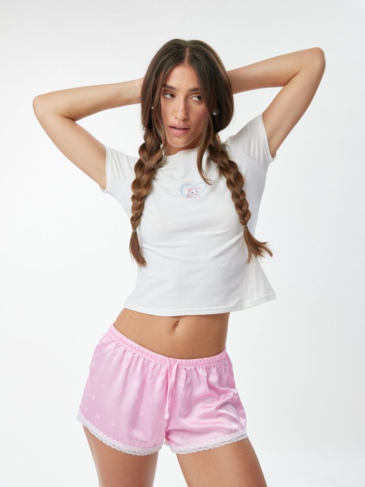 סט פיג׳מה קצר חתולים
