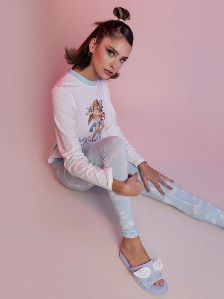 סט פיג’מה ארוכה ANGEL BABY