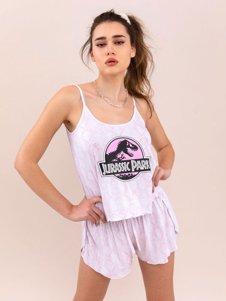 סט פיג’מה במארז פארק היורה JUNGLE RAVE