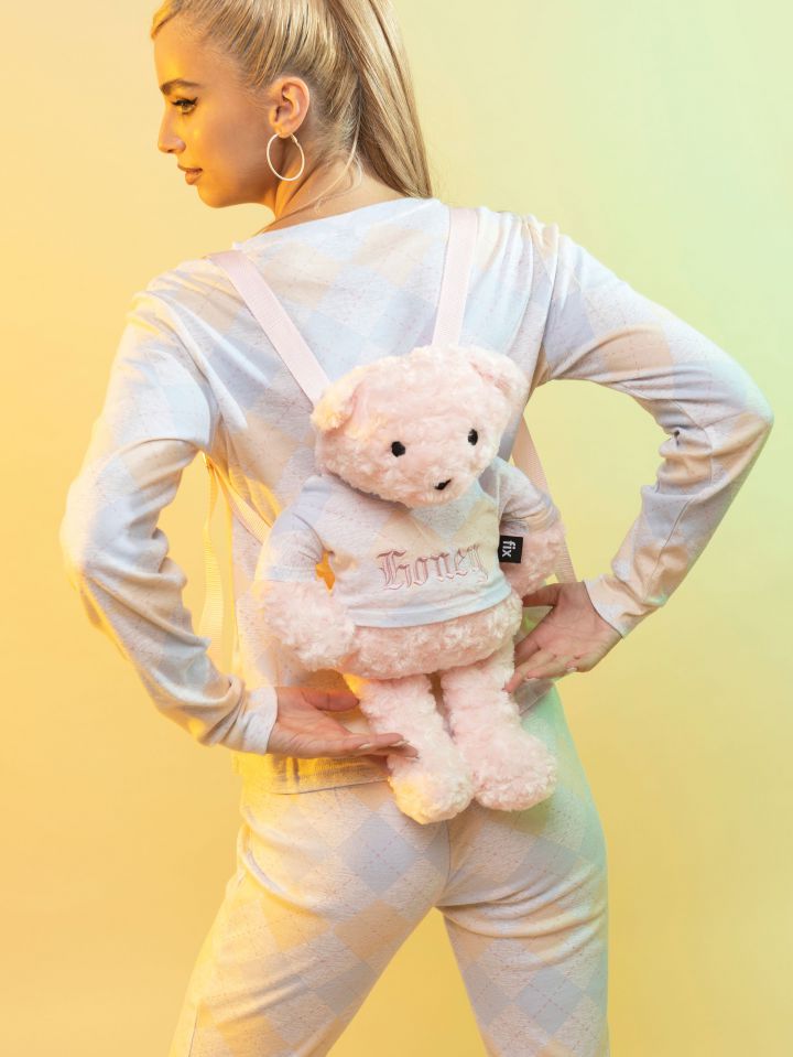 סט פיג’מה ארוכה בתיק דובי BEARY COOL