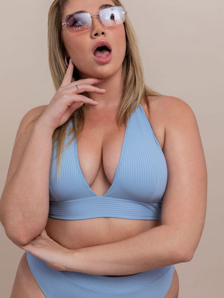 ביקיני טופ מחשוף עמוק SWIM