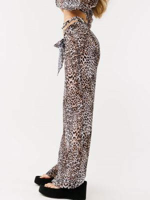 מכנס ארוך קשירה מבד שיפון