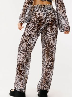 מכנס ארוך קשירה מבד שיפון