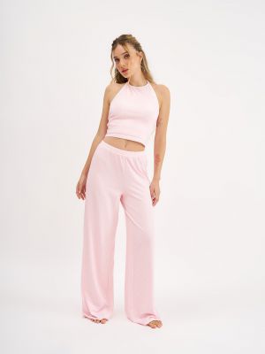 סט פיג׳מה קולר פרחוני