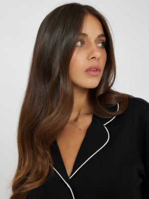 סט פיג׳מה מכופתרת וופל