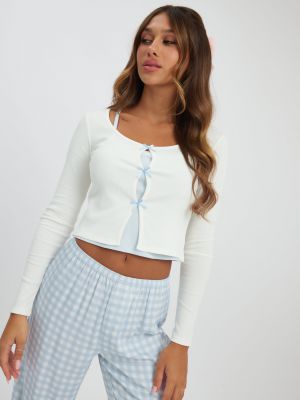 סט פיג׳מה קרדיגן ריב