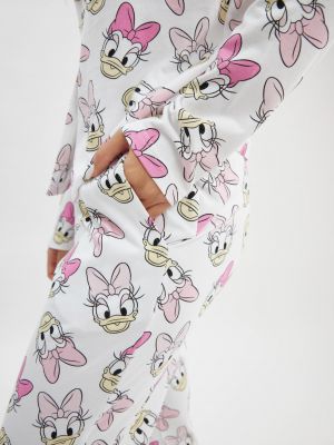 סט פיג׳מה מכופתרת דייזי דאק