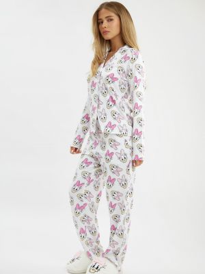 סט פיג׳מה מכופתרת דייזי דאק