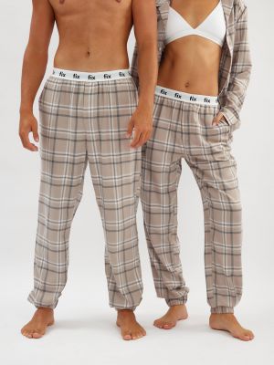 מכנסי בוקסר ארוכים פלנל יוניסקס