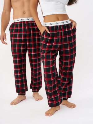 מכנסי בוקסר ארוכים פלנל יוניסקס