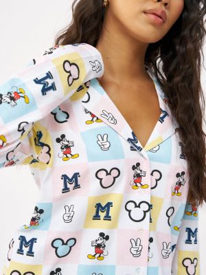 סט פיג’מה מכופתרת מיקי מאוס