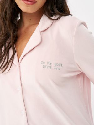 סט פיג’מה קטיפה ארוך