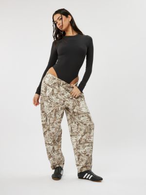 מכנסי פרנץ׳ טרי חגורה כפולה