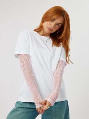 טישרט שרוול תחרה