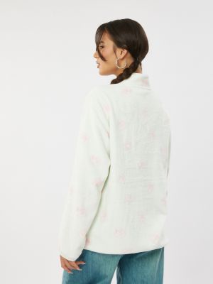 סווטשירט פליז פרחים