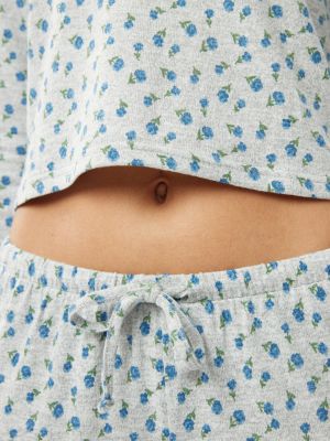 סט פיג׳מה פרחוני