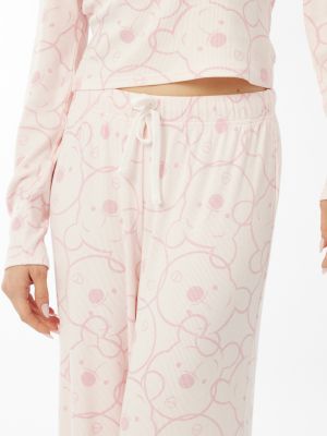 סט פיג׳מה ריב ורוד פו הדב