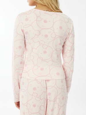 סט פיג׳מה ריב ורוד פו הדב