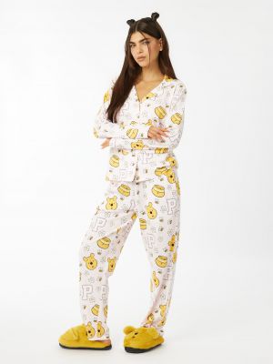 סט פיג׳מה מכופתרת פו הדב