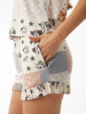 סט פיג׳מה קצר בנדנה