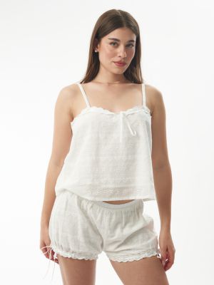 סט פיג׳מה תחרה