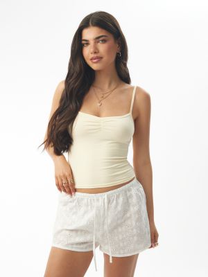 גופיית כותנה עם כיווץ