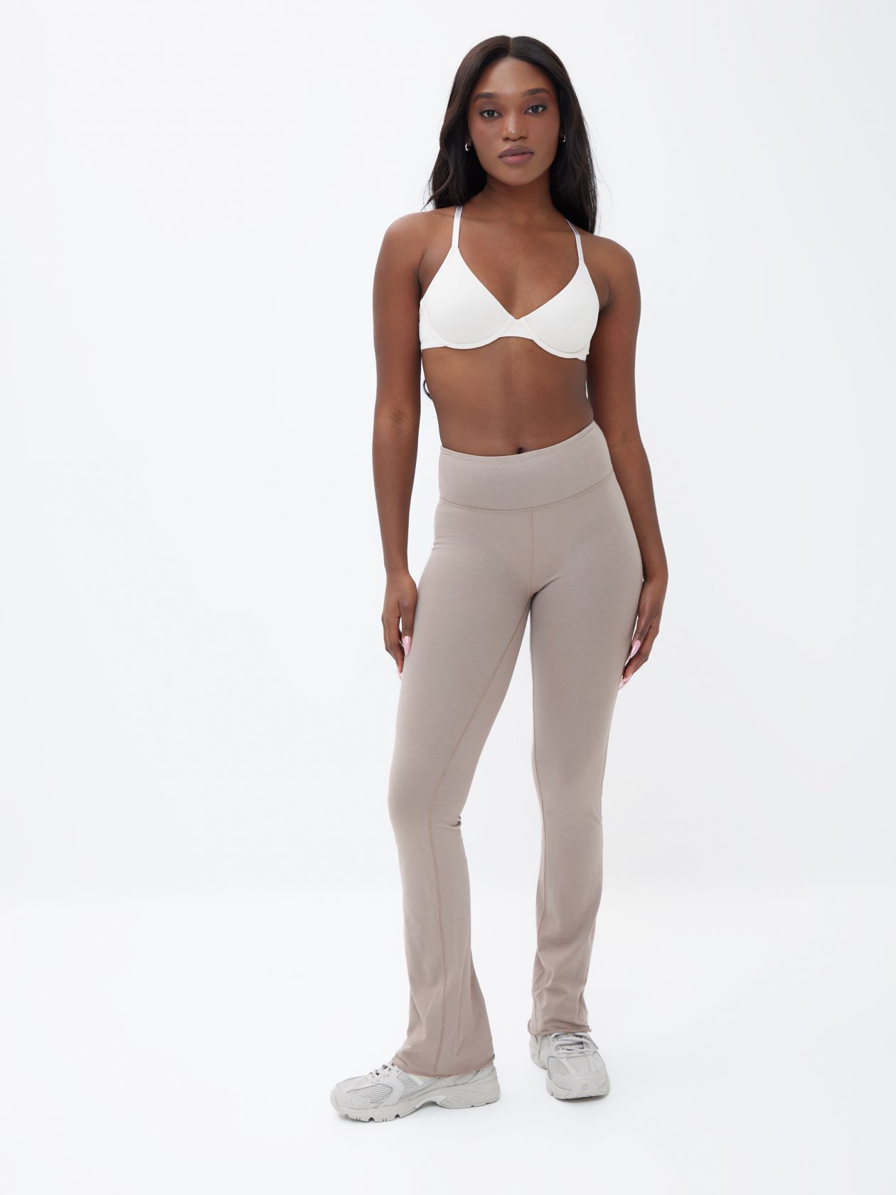 מכנסי פלייר כותנה לייקרה