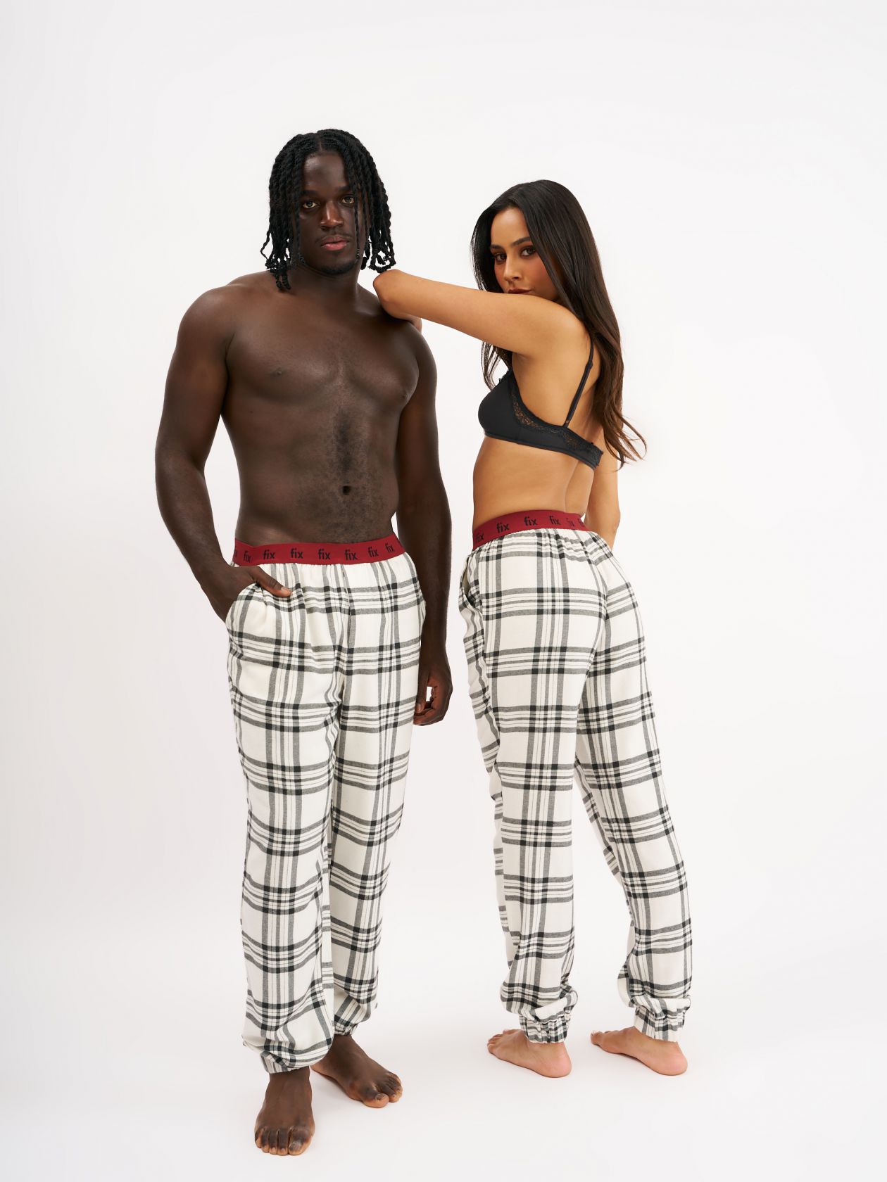 מכנסי בוקסר ארוכים פלנל יוניסקס