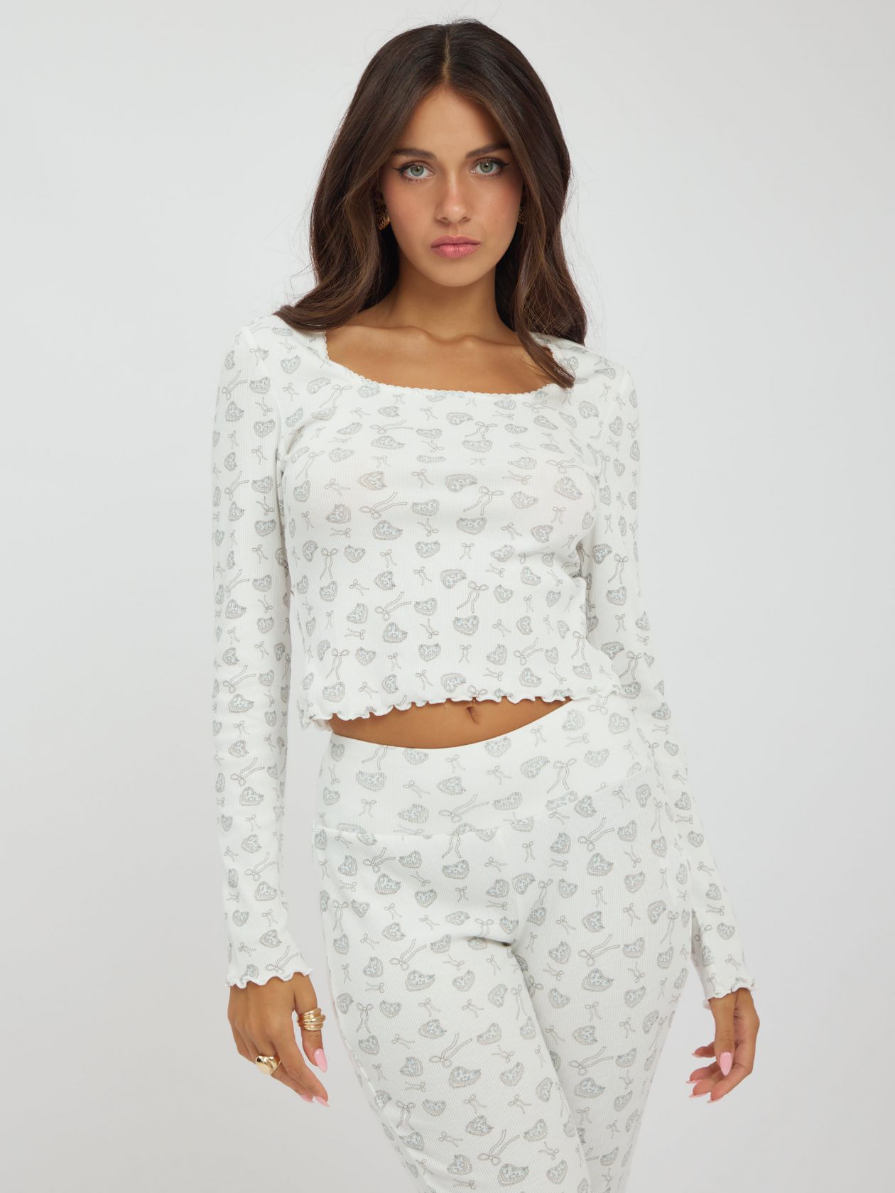 סט פיג׳מה ריב קשירה