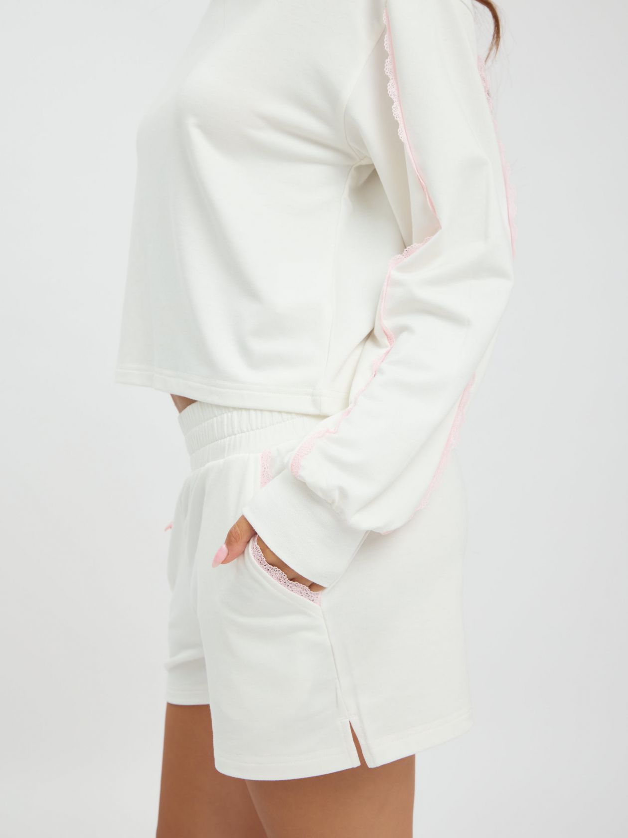 סט פיג׳מה פרנץ׳ טרי רך