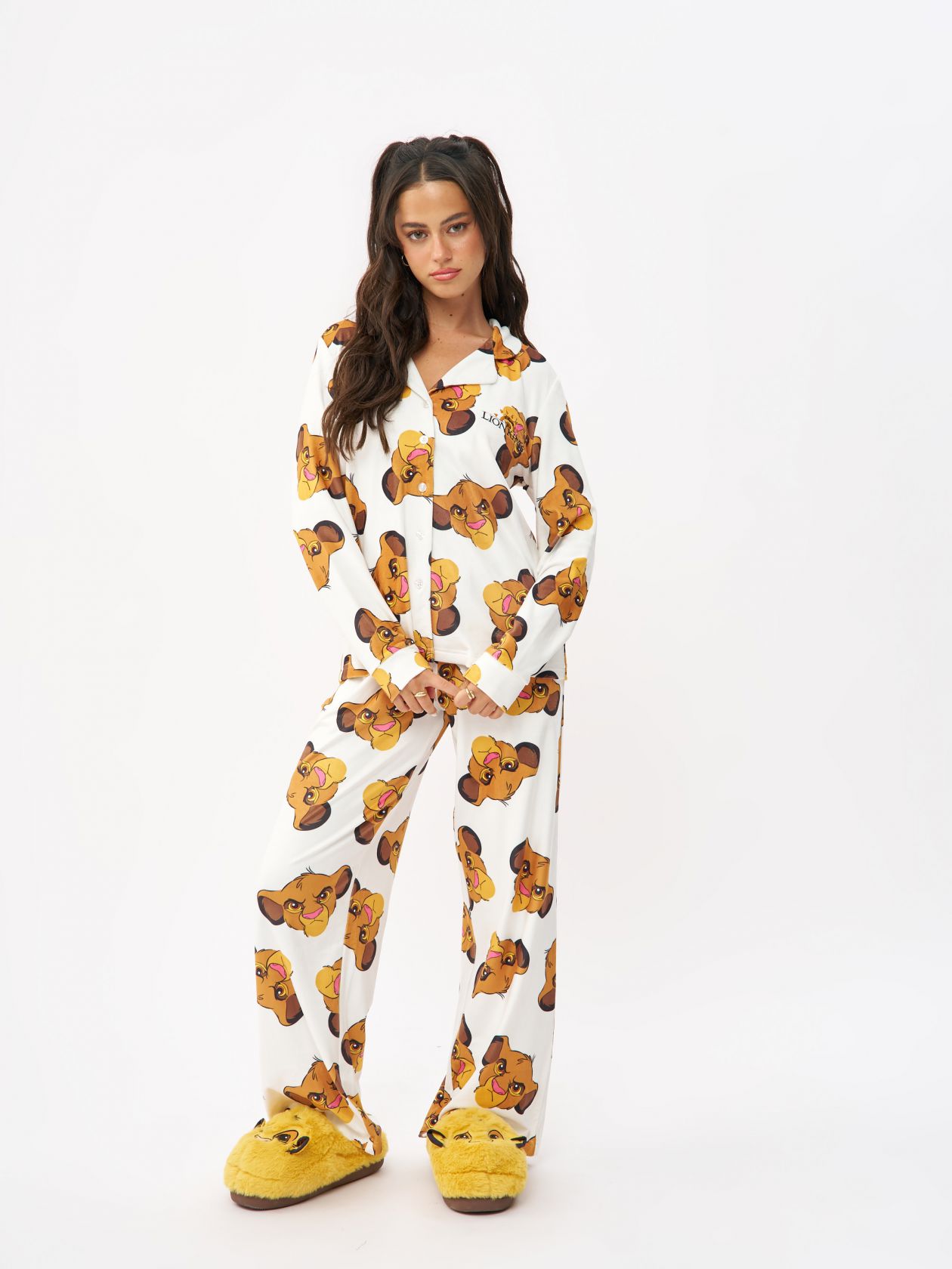 סט פיג׳מה קטיפה מלך האריות