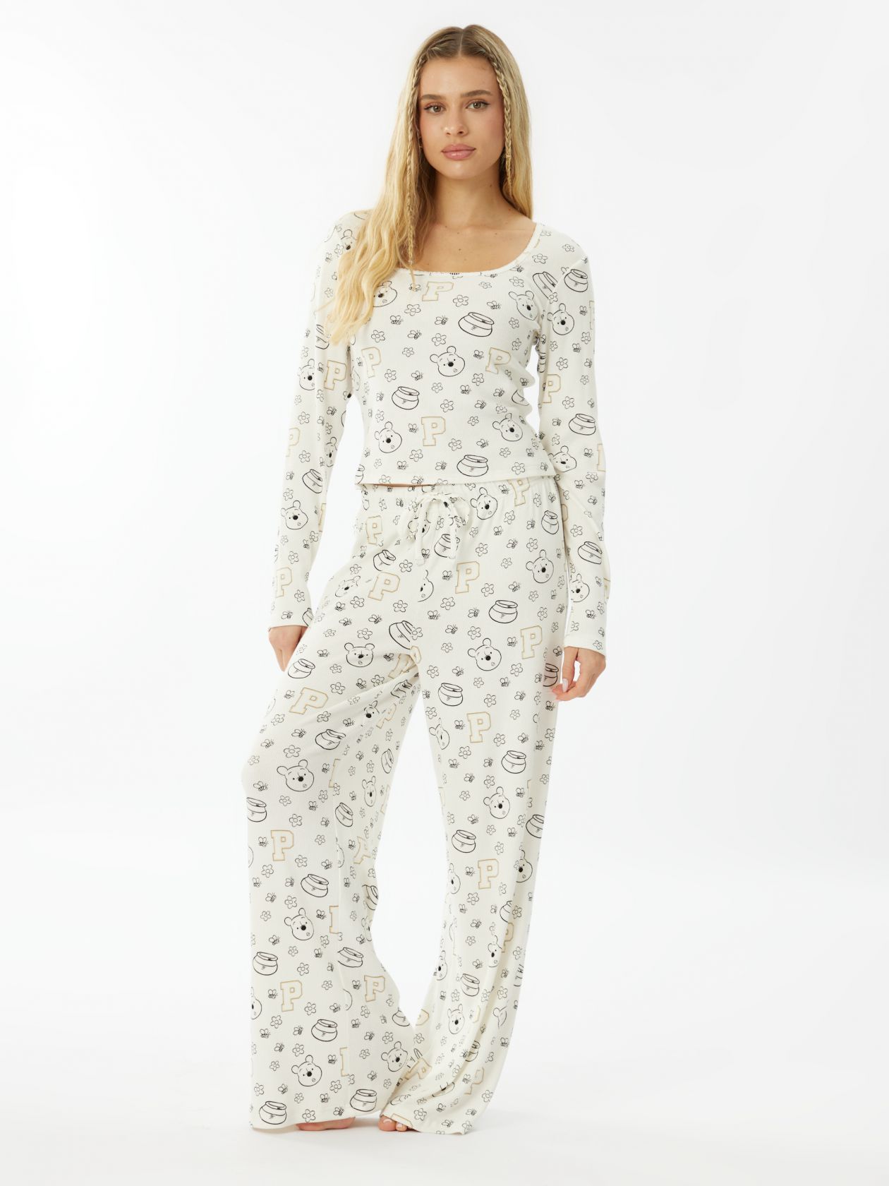 סט פיג׳מה ריב פו הדב