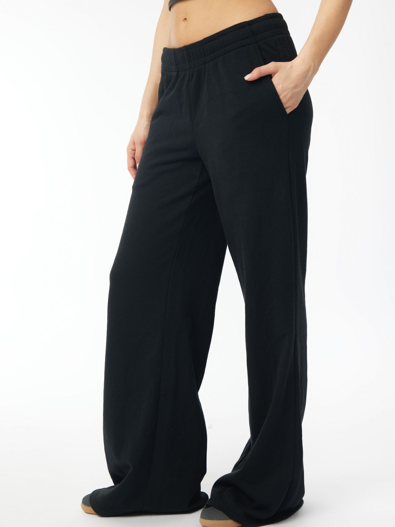 מכנסי פרנץ׳ טרי רחבים