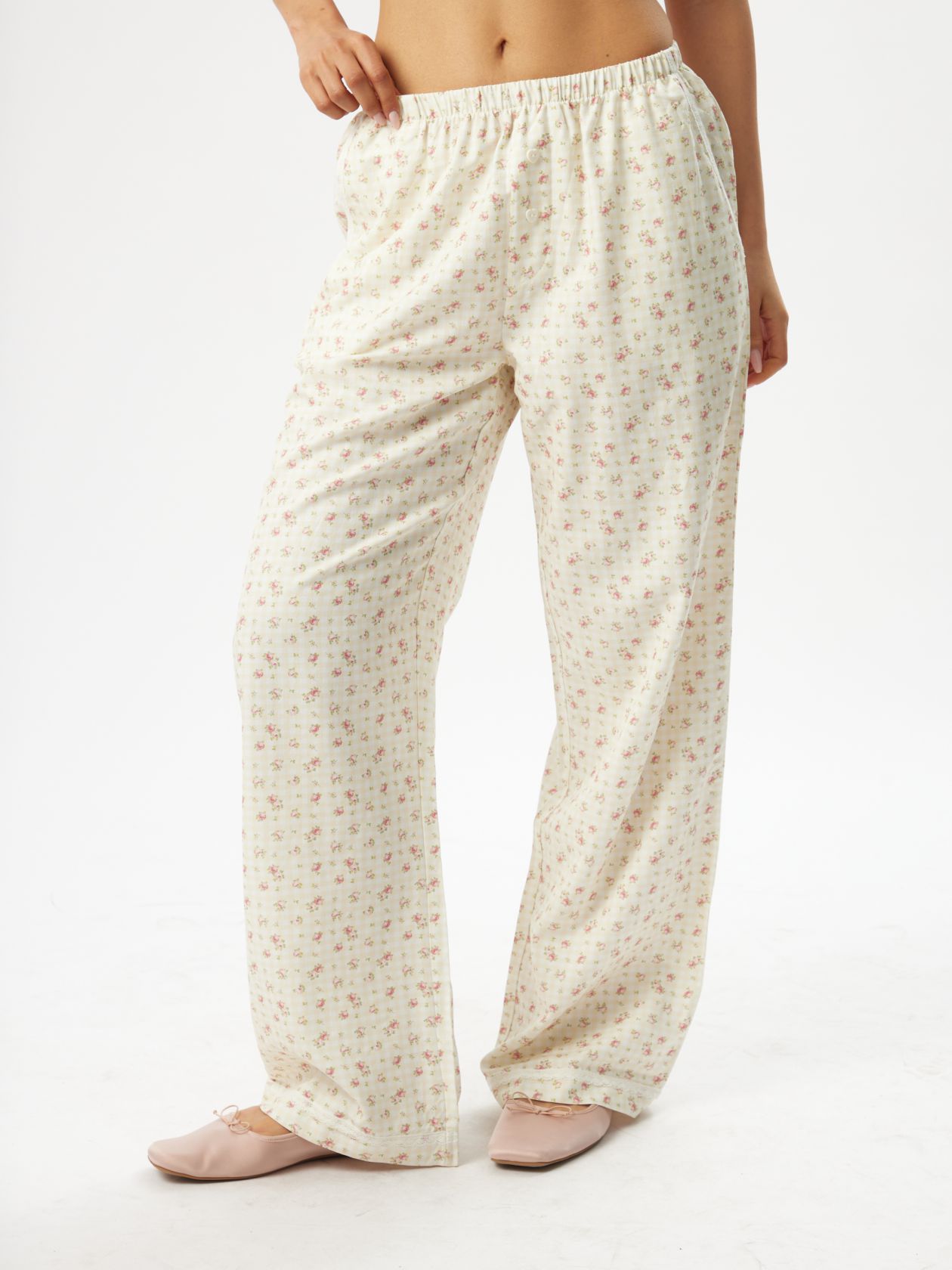 מכנסי בוקסר ארוכים פרחים