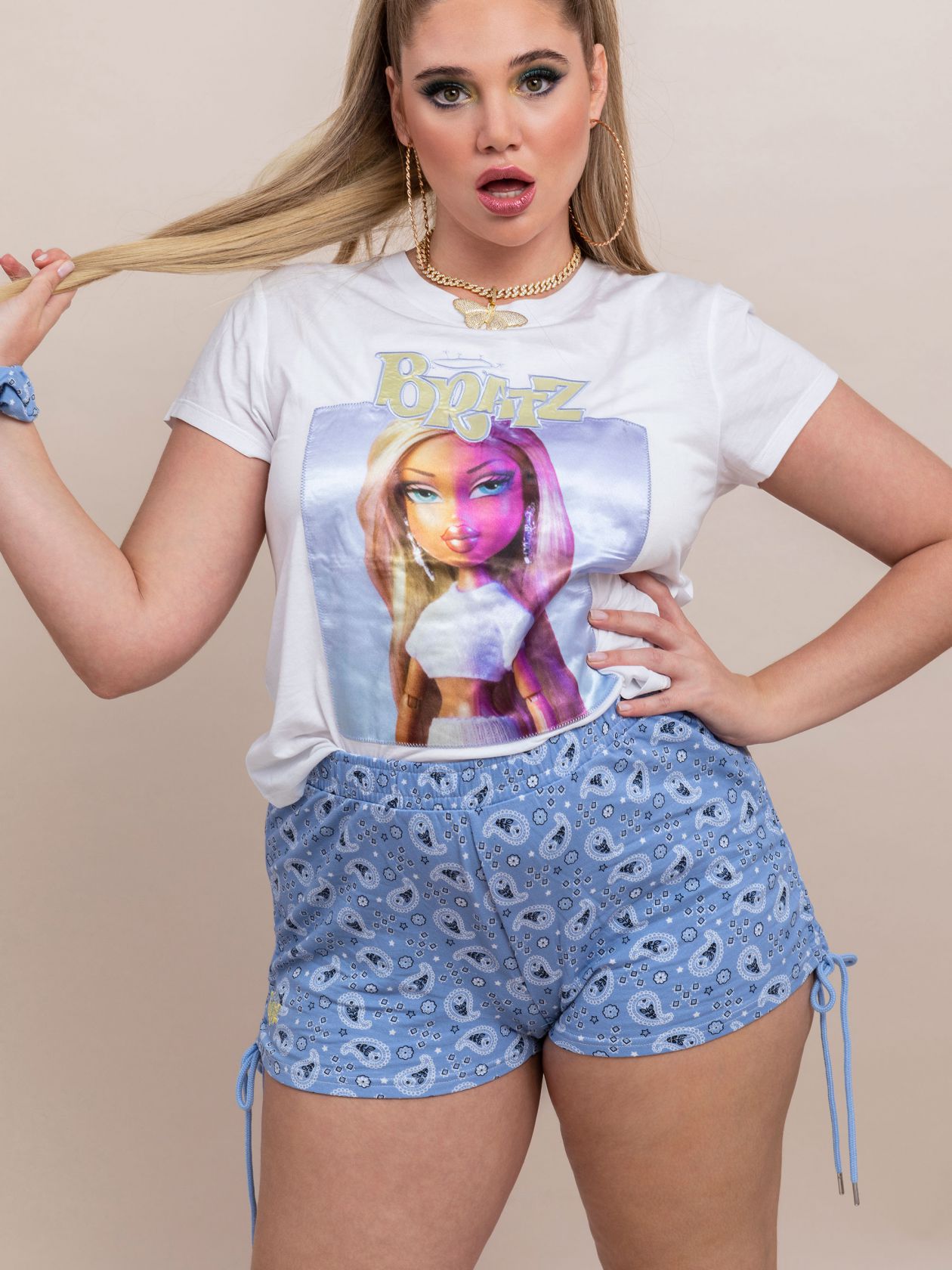 סט פיג’מה סקראנצ’י BRATZ X FIX