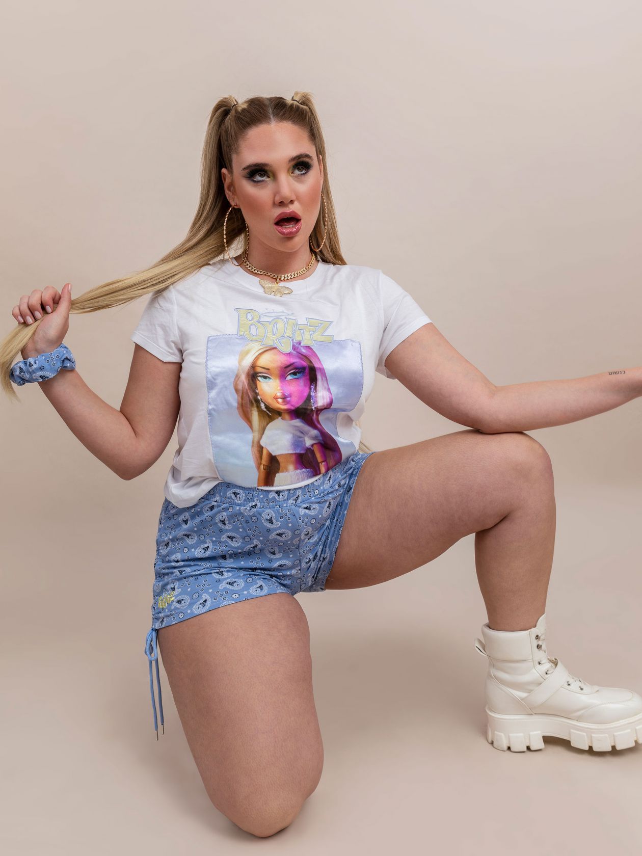 סט פיג’מה סקראנצ’י BRATZ X FIX