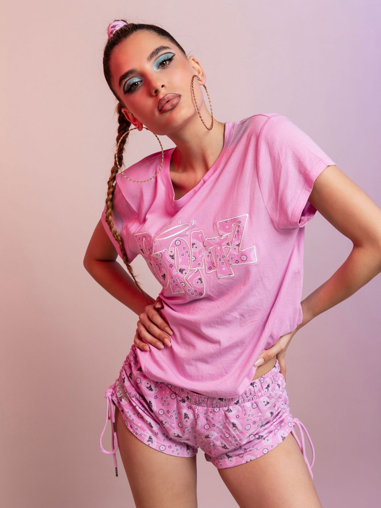 סט פיג’מה סקראנצ’י BRATZ X FIX