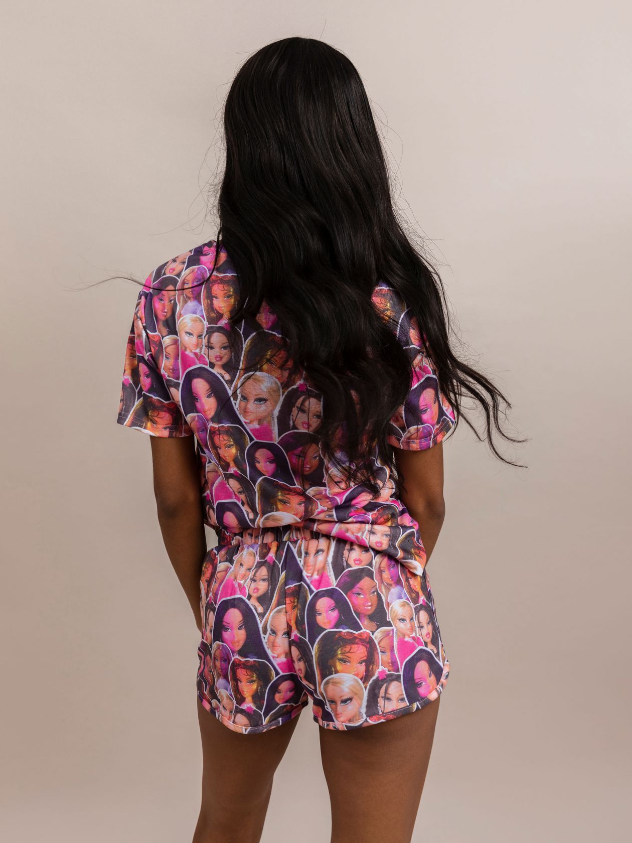 סט פיג’מה מודפס BRATZ X FIX