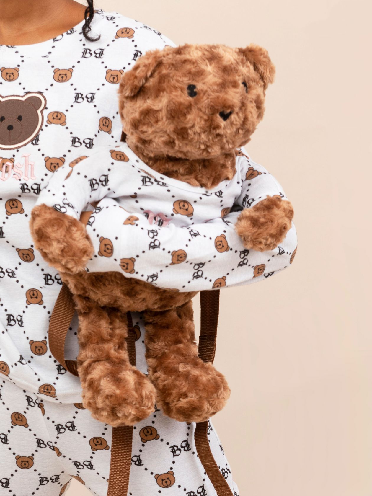 סט פיג’מה ארוכה בתיק דובי BEARY COOL