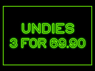 3 PANTIES = 69.90 NIS