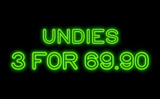 3 PANTIES = 69.90 NIS