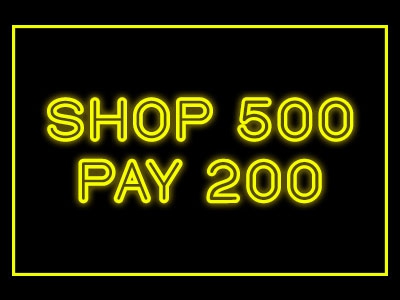 Shop 500 Buy 200