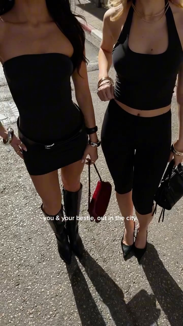 Just dressed up & out in the city
in our new Stretching Collection.